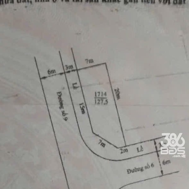 Bán nền thổ cư góc 2 mặt tiền trong KDC Phúc Long, thị trấn Bến Lức dt 140m2 giá 2,3 tỷ-1