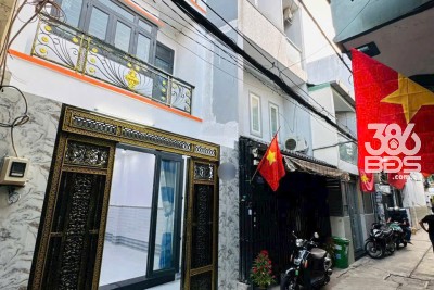 Nhà hẻm Miếu Bình Đông, Bình Hưng Hòa A dt 36m2 2 lầu 4pn 3wc giá 4,35 tỷ