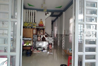 Nhà 2 mặt tiền đường nhựa hẻm Tỉnh Lộ 15, xã Tân Thạnh Đông dt 100m2 1 lầu 3pn 2wc giá 2,29 tỷ