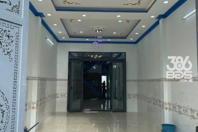 Nhà mặt tiền đường nhựa ấp Bình Tả, xã Đức Hòa Hạ dt 132 m2 1 lầu 3pn 2wc giá 2,55 tỷ