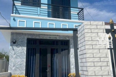 Nhà hẻm mới xây xã Phước Lâm , Cần Giuộc dt 48m2 đất lúa 1 lầu 3pn 1wc giá 900tr