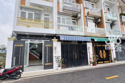 Nhà đồng bộ đường số 6, Bình Hưng Hòa B dt 56m2 2 lầu 4pn 3wc giá 5,3 tỷ