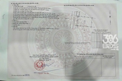 228m2 đất thổ hẻm xã Vĩnh Lộc A, Bình Chánh giá 8 tỷ