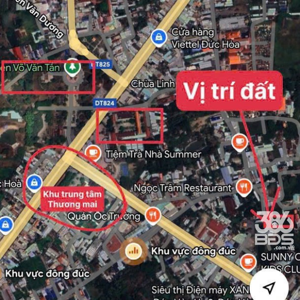 135m2 đất thổ hẻm khu phố 3, thị trấn Đức Hòa giá 1,55 tỷ-2