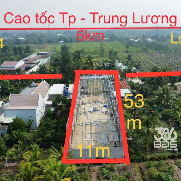 Nhà kho đường đan lộ ấp 8, xã Lương Hòa, Bến Lức, Long An dt 582 m2 giá 5 tỷ-5