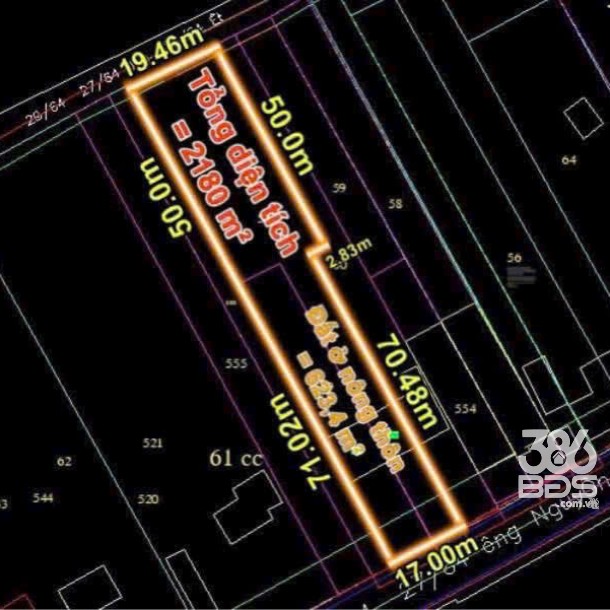 2180m2 đất thổ + vườn mặt tiền Nguyễn Văn Khạ, xã Phú Hòa Đông giá 17 tỷ-3