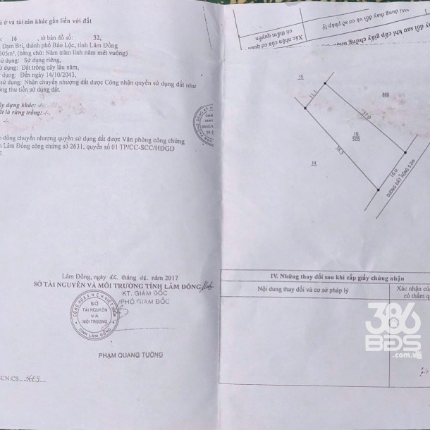 505m2 đất vườn xã Đạm Bri, tp Bảo Lộc giá 2,6 tỷ-4
