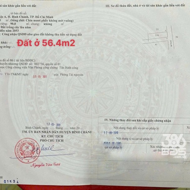 90m2 đất hẻm ( có 56m2 thổ) 1/ Lê Thị Ngay , xã Vĩnh Lộc A, Bình Chánh giá 2,5 tỷ-3
