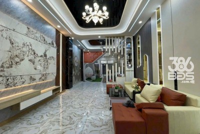 Nhà đẹp mt Huỳnh Thị Luông, xã Phước Lâm, Cần Giuộc dt 121m2 1 lầu 4pn 3wc giá 2,88 tỷ