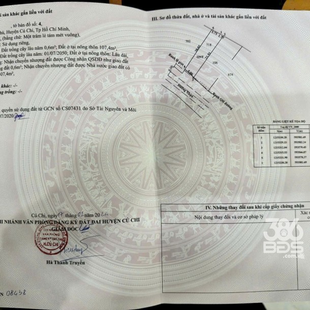 105m2 đất thổ cư đường nhựa Sông Lu 2, xã Hòa Phú giá 2 tỷ-4