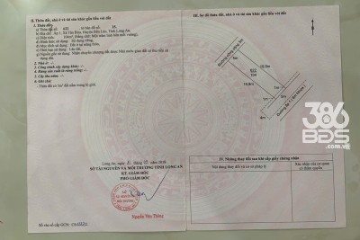 2 nền thổ cư xã Tân Bửu, Bến Lức dt 100m2 / nền mt đường nhựa giá 2 tỷ / nền