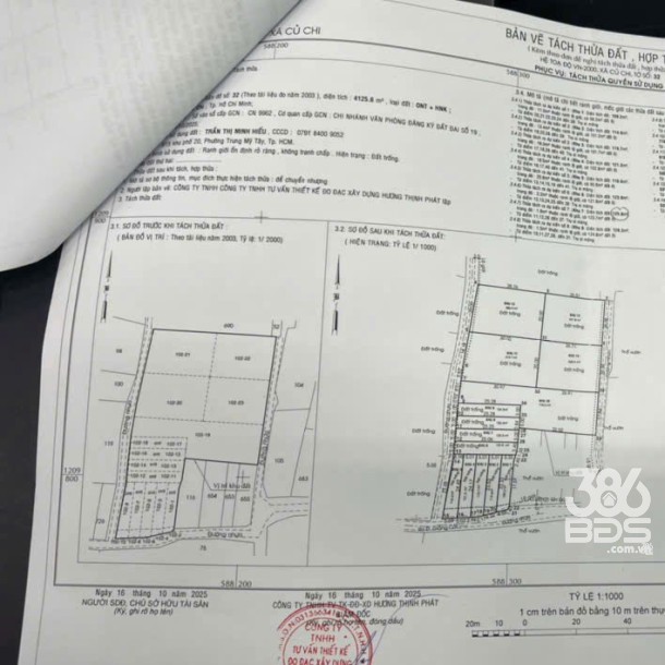 Hot : 9 lô thổ cư mặt tiền đường nhựa xã Tân Phú Trung dt 115 - 125m2 giá 2,3 tỷ/ lô-2