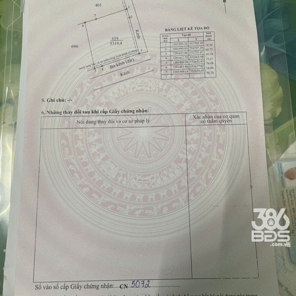 Bán lô đất rừng sản xuất, khu vực chuyển thổ cư 100% xã Mỹ Bình, Đức Huệ dt 5319m2 giá 1,8 tỷ-6