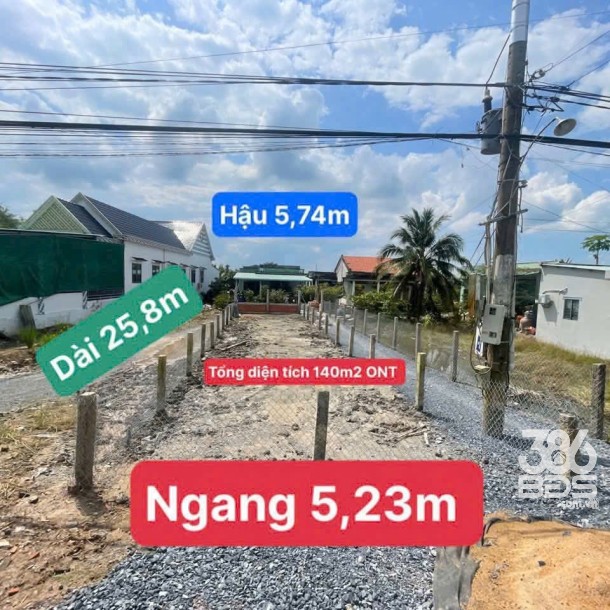 Bán đất thổ cư 2 mặt tiền tl 816 ấp 4, xã Bình Đức, Bến Lức dt 140m2 giá 1,97 tỷ-4