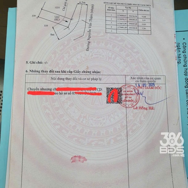 Bán đất thổ cư mt Nguyễn Văn Thậm , xã Phước Hậu dt 106,5m2 giá 1,35 tỷ-4