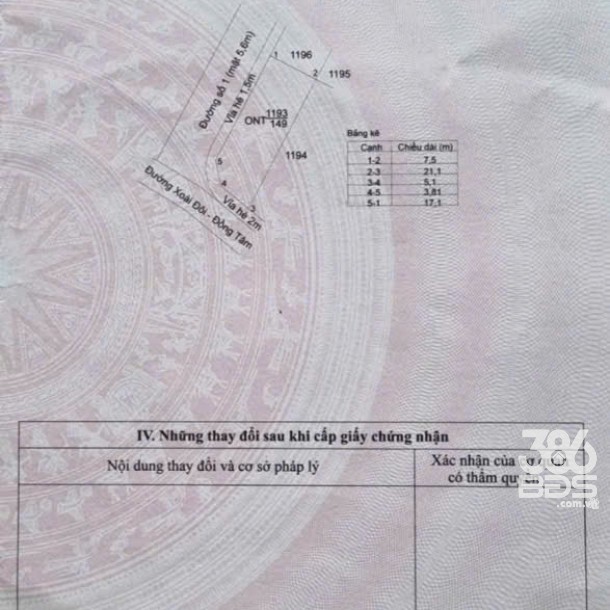 Bán đất thổ cư góc 2 mt Xoài Đôi - Đồng Tâm xã Long Trạch, Cần Đước dt 149m2 giá 2,05 tỷ-2