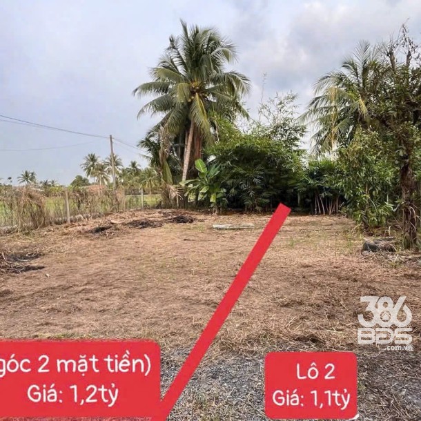 Bán lô đất thổ cư đường beton 4m xã An Thạnh , Bến Lức tdt 302m2 giá  2,3 tỷ-1