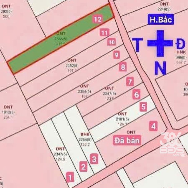 Bán lốc 11 nền thổ cư xã Long Khê , Cần Đước đường beton xe 7c dt 120-200m2 giá 1,55 tỷ / nền-4