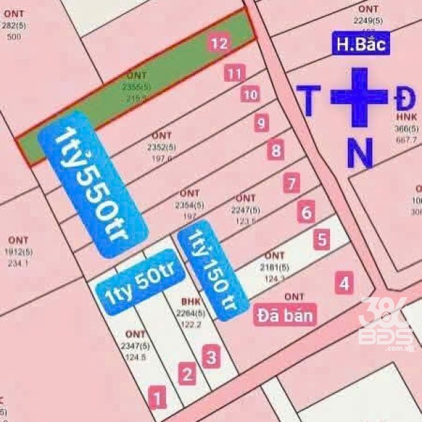 Bán lốc 11 nền thổ cư xã Long Khê , Cần Đước đường beton xe 7c dt 120-200m2 giá 1,55 tỷ / nền-5