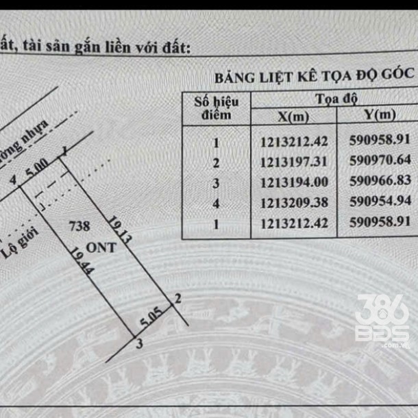 Bán 3 nền thổ cư xã Tân Thạnh Đông , Củ Chi dt 140m2 giá 2,6 tỷ-4