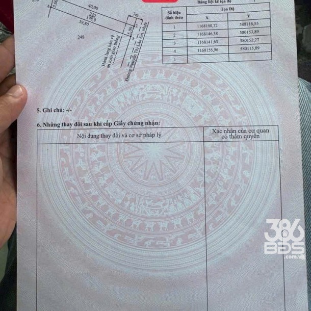 Bán 2 lô thổ cư mt đường Nguyễn Thị Lầu, xã Quê Mỹ Thạnh, Tân Trụ dt 199m2 giá 950 triệu 1 lô-2