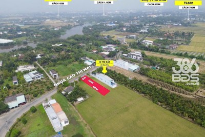 Bán đất thổ cư mặt tiền đường Cao Thị Mai, xã Bình Trinh Đông , Tân Trụ dt 200m2 giá 1,25 tỷ