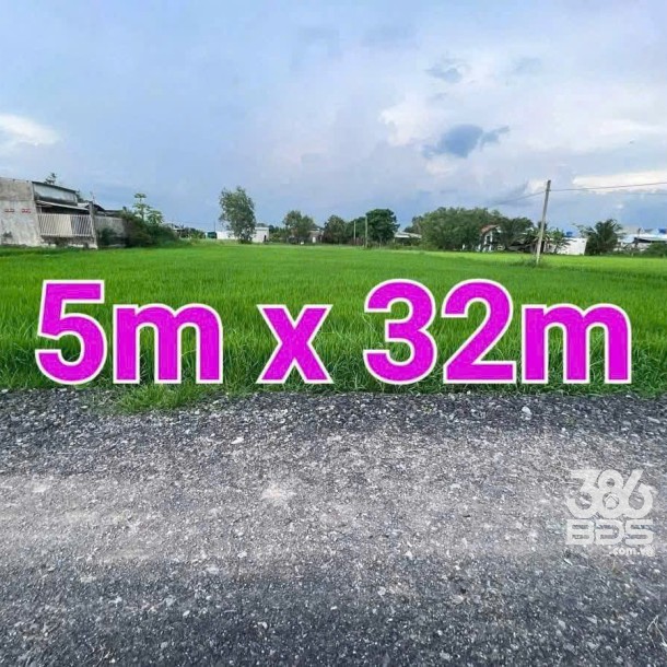 Bán 2 nền thổ cư liền kề xã Hòa Khánh Đông , Đức Hòa dt 160m2 giá 800 triệu 1 nền-3