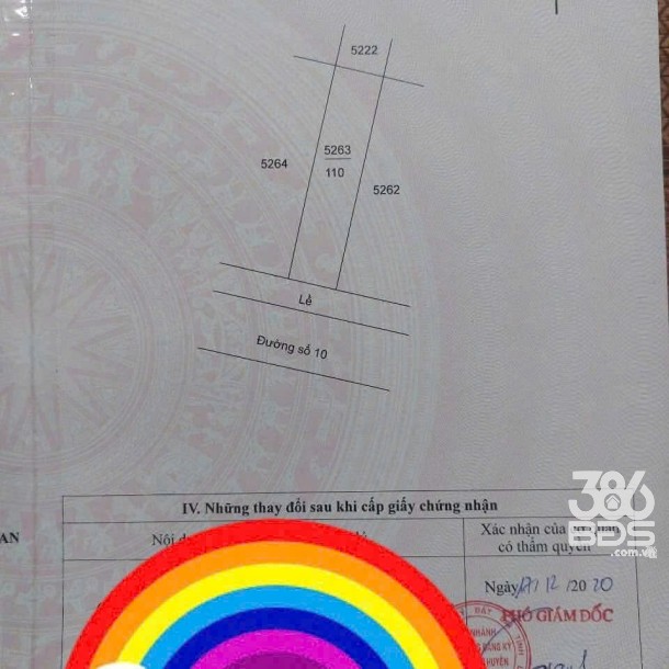 Bán nền thổ cư mt đường số 10 , KDC Hoàng Long , thị trấn Bến Lức dt 110m2 giá chốt 2 tỷ-2