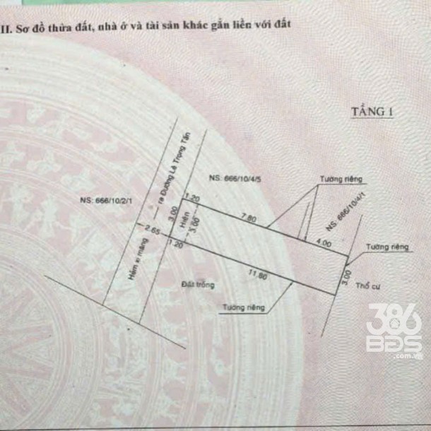 Bán nhà giá rẻ hẻm Lê Trọng Tấn , Bình Hưng Hòa 1pn, 1wc, dt 39m2 giá 2,9 tỷ-9