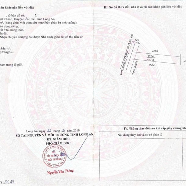 Bán nền thổ cư ấp 1, Nhựt Chánh , Bến Lức dt 167m2 giá 1,99 tỷ-2