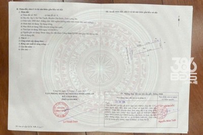 Bán đất xã Tân Trạch , Cần Đước tdt 1085m2 ( 239m2 thổ cư) thích hợp xây biệt thự, nhà vườn giá 2,45 tỷ